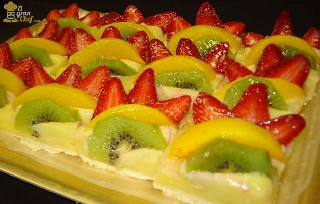 2 en 1: receta de crema pastelera y tarta frutal