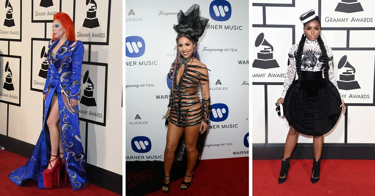 ¿Qué se pusieron? Mira los vestidos más extraños de los Grammy Awards 2016