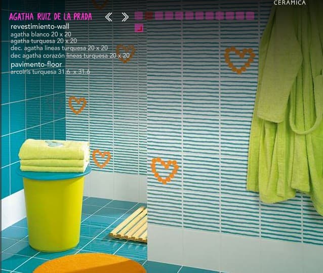 Nuevos azulejos de Agatha Ruiz de la Prada para Pamesa