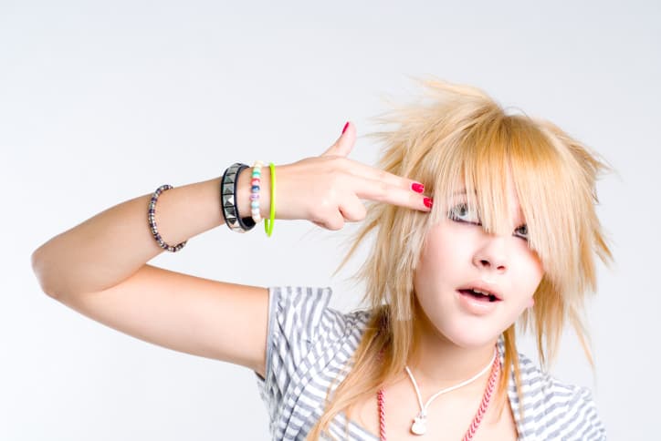 Peinados emo para chicas