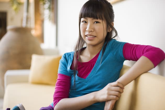 Cortes de pelo largo con flequillo