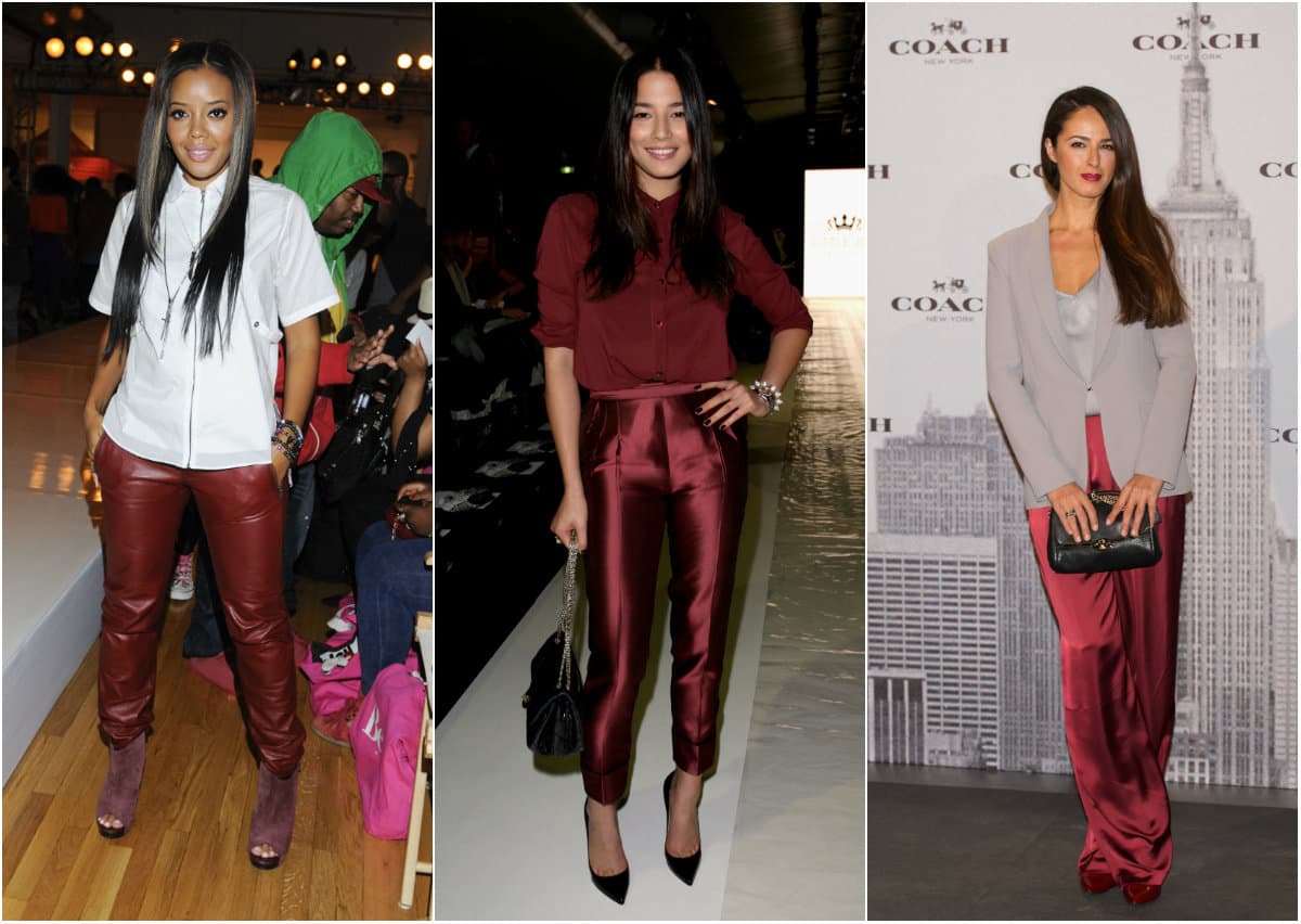 Cómo combinar un pantalón burdeos