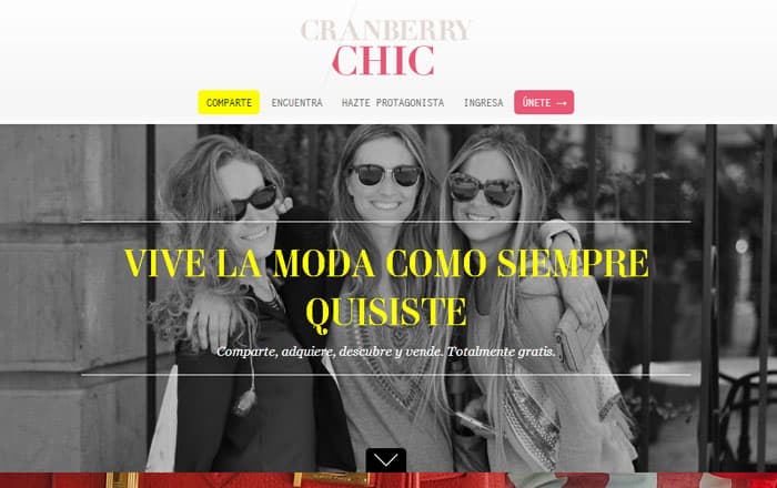 Cranberry chic: la red social de moda