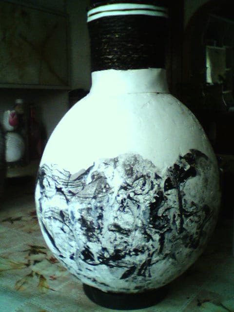 Jarrón con globo, enviado por María 