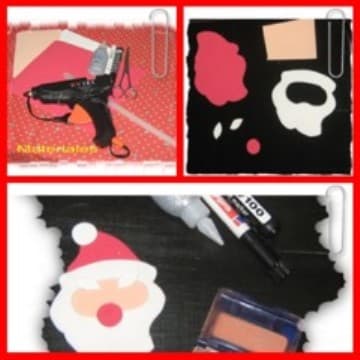 Papá Noel de goma eva para Navidad, enviado por Eleonora