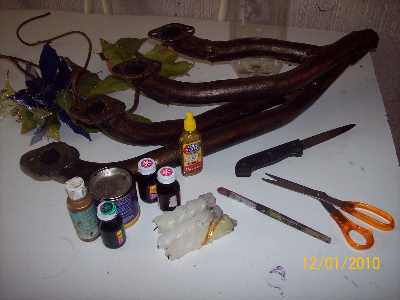 Portavelas navideño de mesa, enviado por Moreina