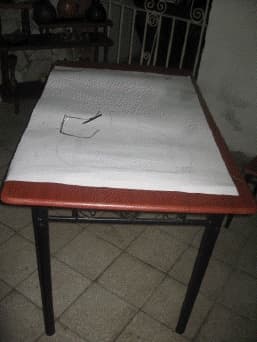 Cuadro en papel maché, enviado por Graciela