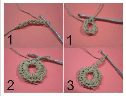 Flor de crochet, enviada por Jesica