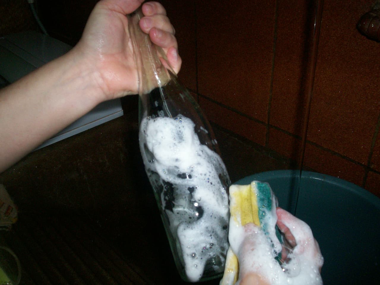 Botellas decoradas, enviadas por Magalí