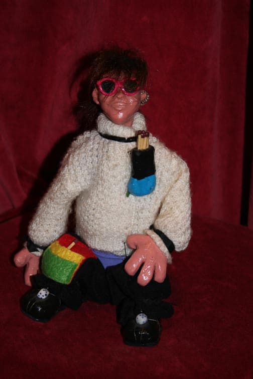 Muñecos de alambre y plastilina, enviados por Esther