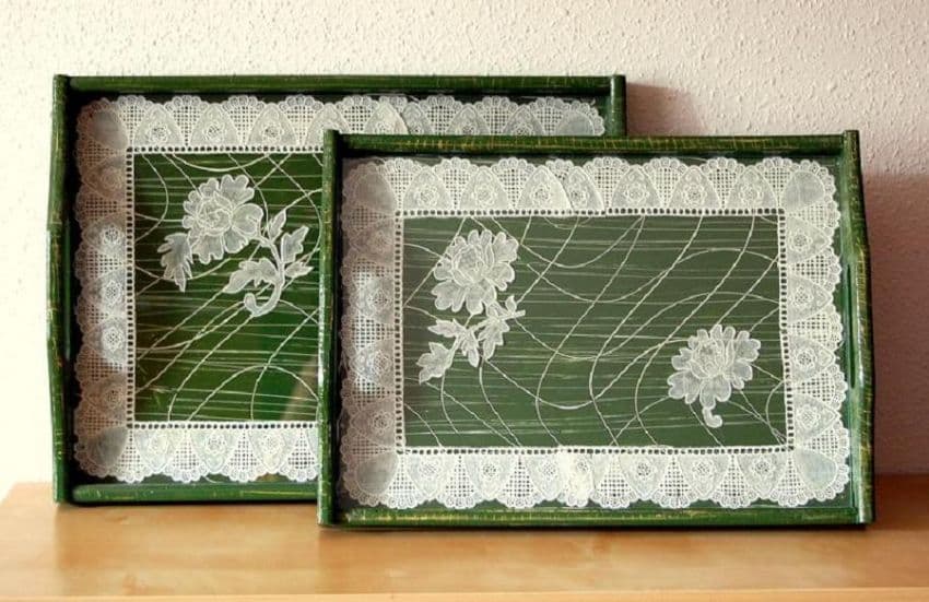 Bandejas decoradas, enviadas por Anabel