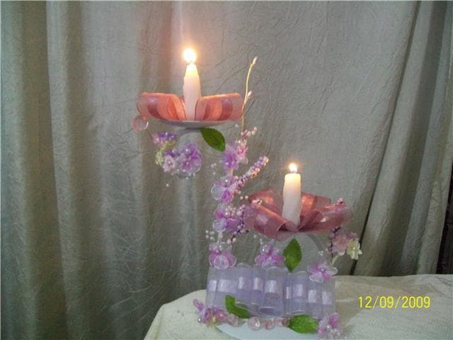 Velas para boda, enviadas por Angélica