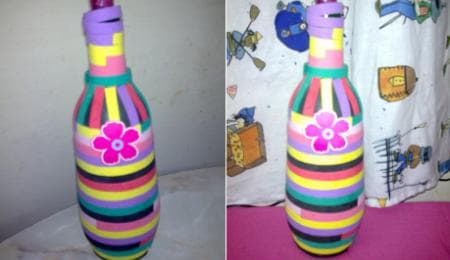 Decoupage en vidrio, enviado por Norma