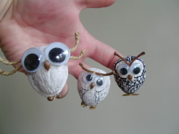 Búhos artesanales, enviados por Netty