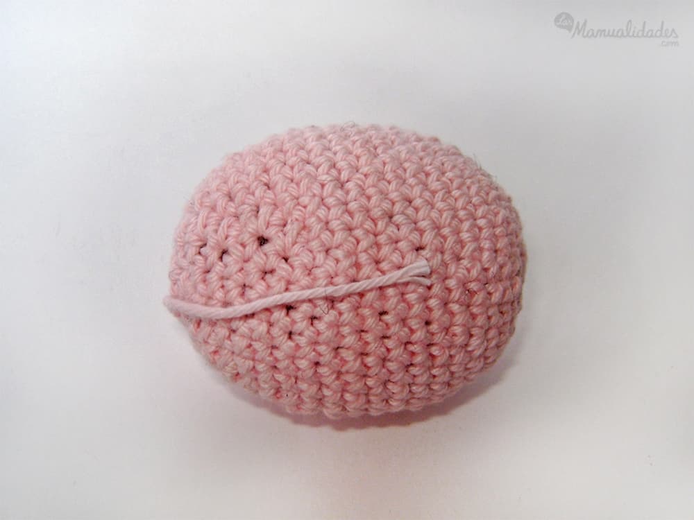 Cerdito de amigurumi