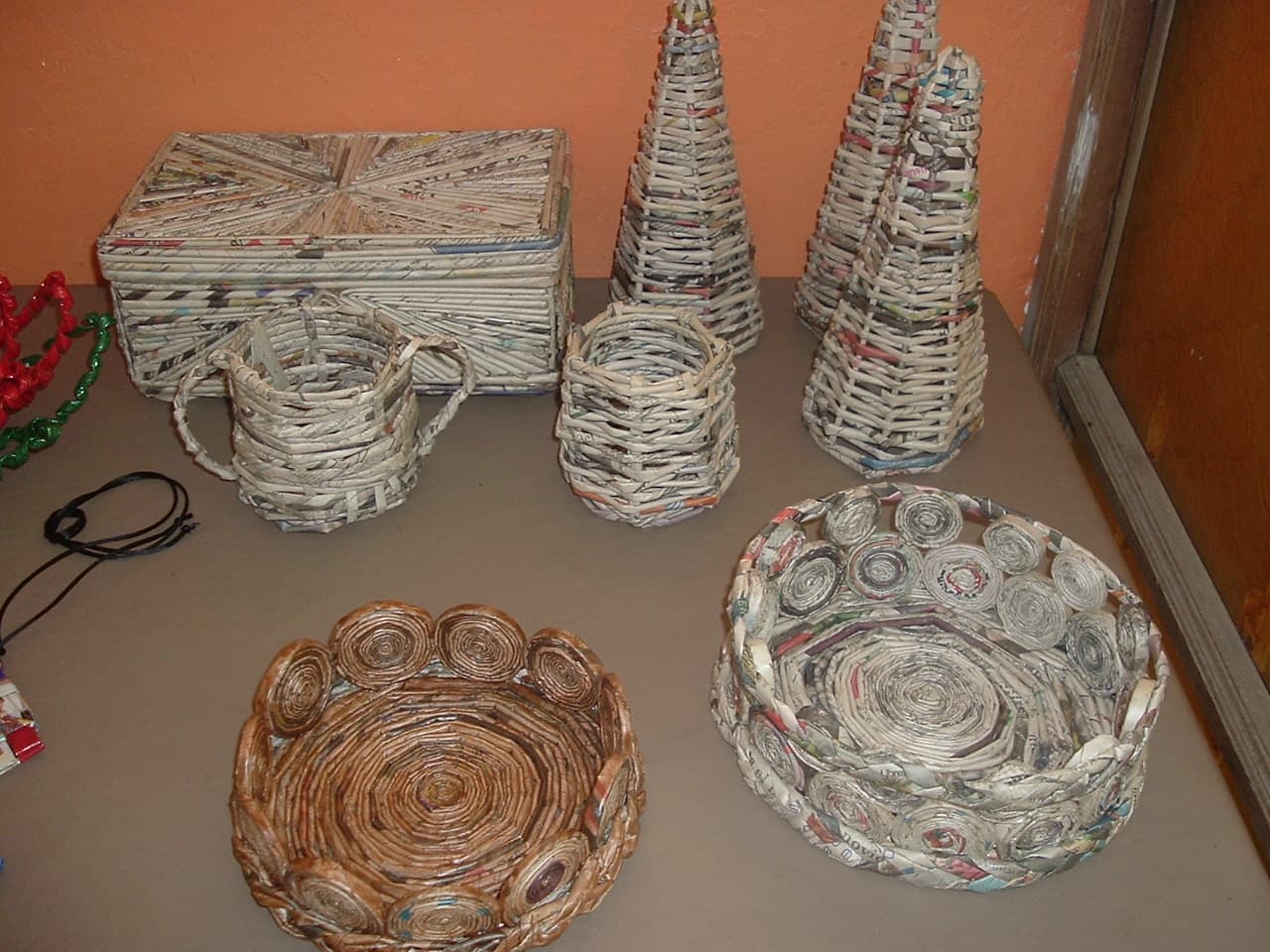 Reyes Magos en cestería, enviados por Ivonne