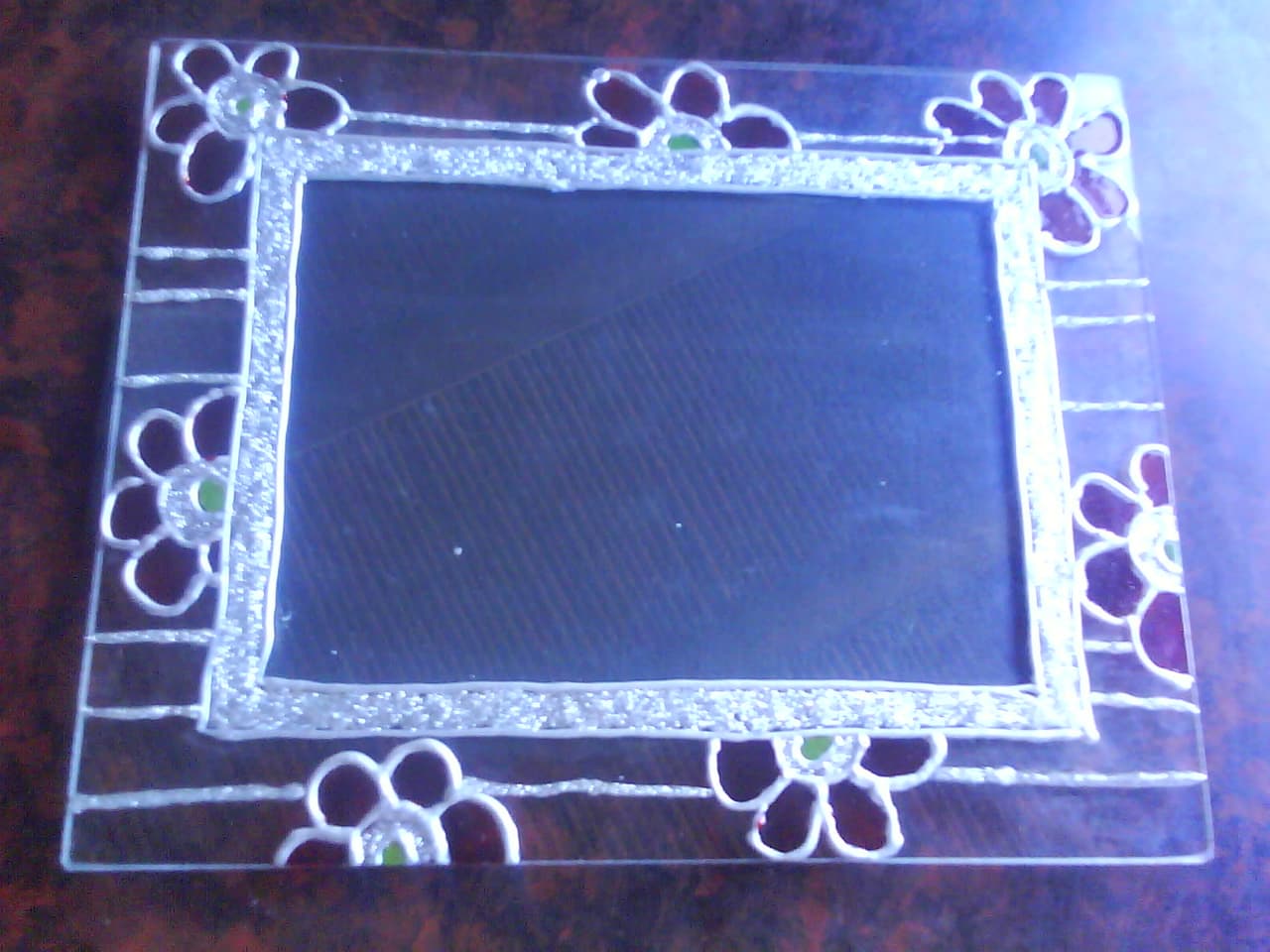 Portarretrato de vidrio, enviado por Rosa 