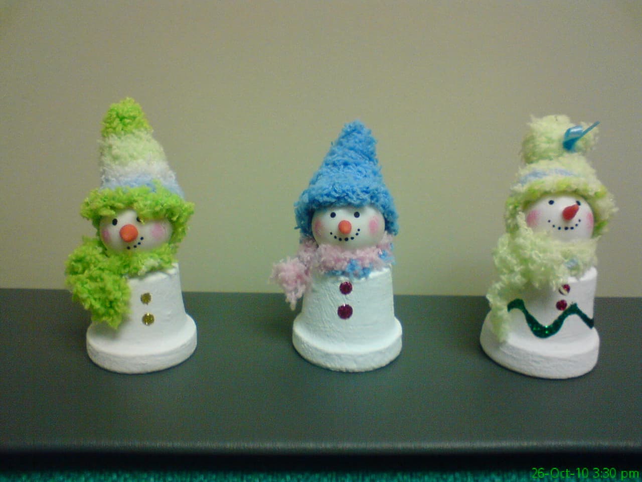 Muñecos de nieve, enviados por Isabel Cordero