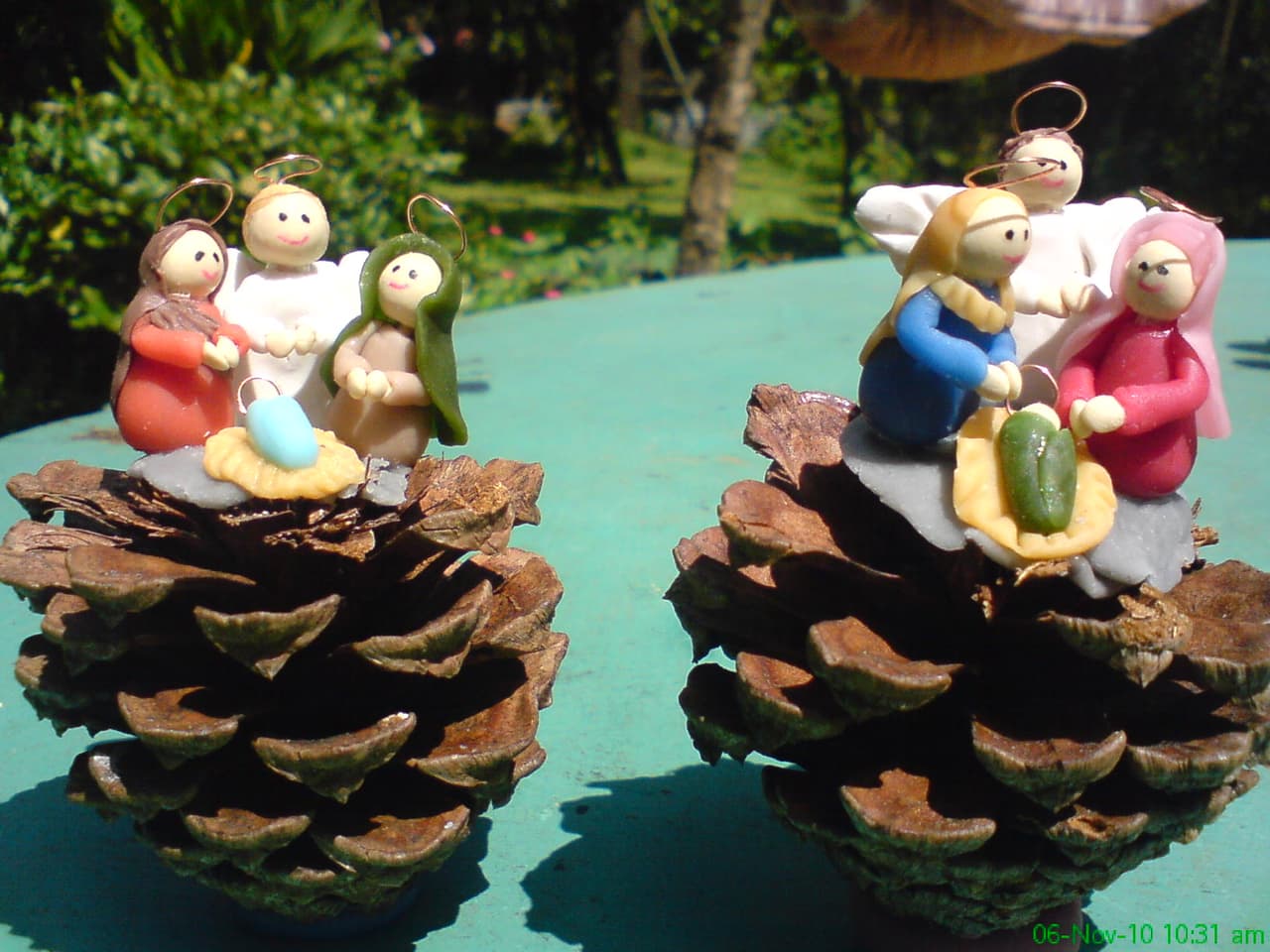 Nacimiento con una piña, enviado por Isabel