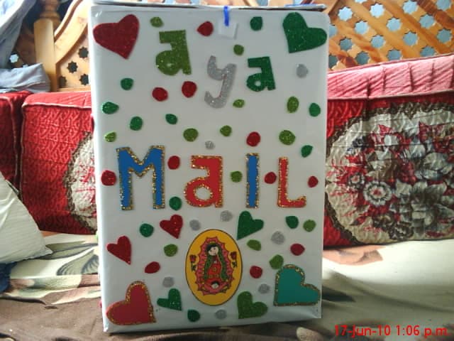 Buzón romántico reciclado, enviado por Jessica