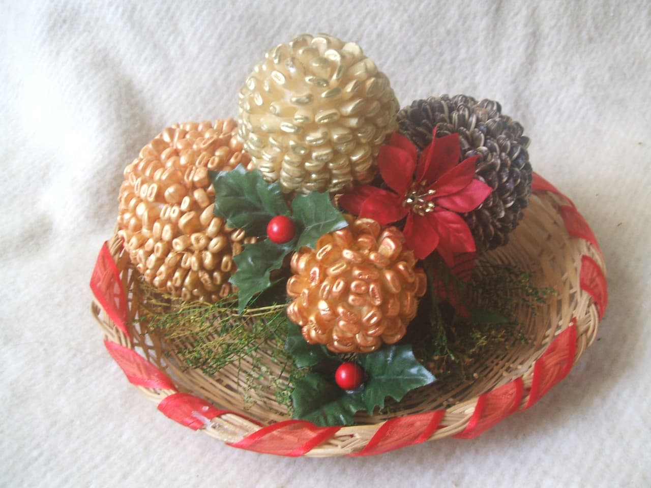 Centro de mesa de Navidad, enviado por Ana María