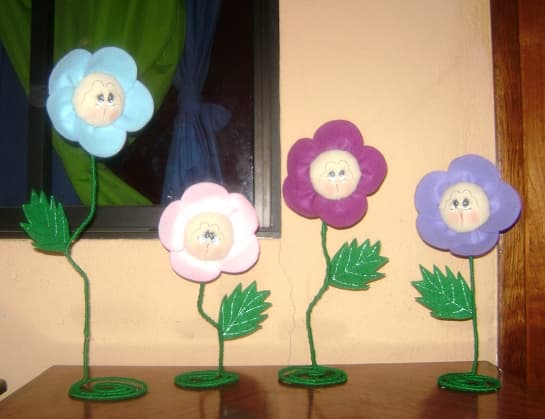 Florecitas para niña, enviadas por Elizabeth