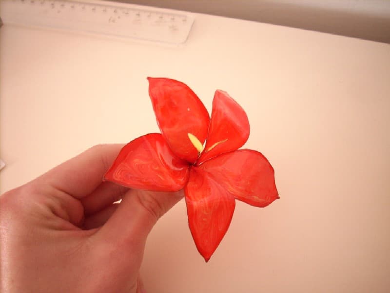 Flores artesanales con fun & fancy, enviadas por Cristian