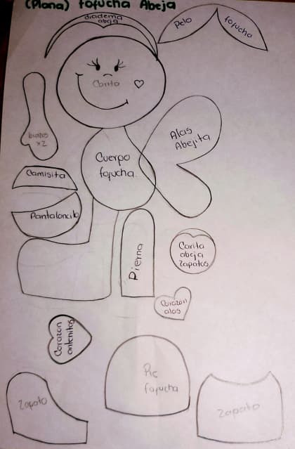 Carpeta decorada con Fofucha