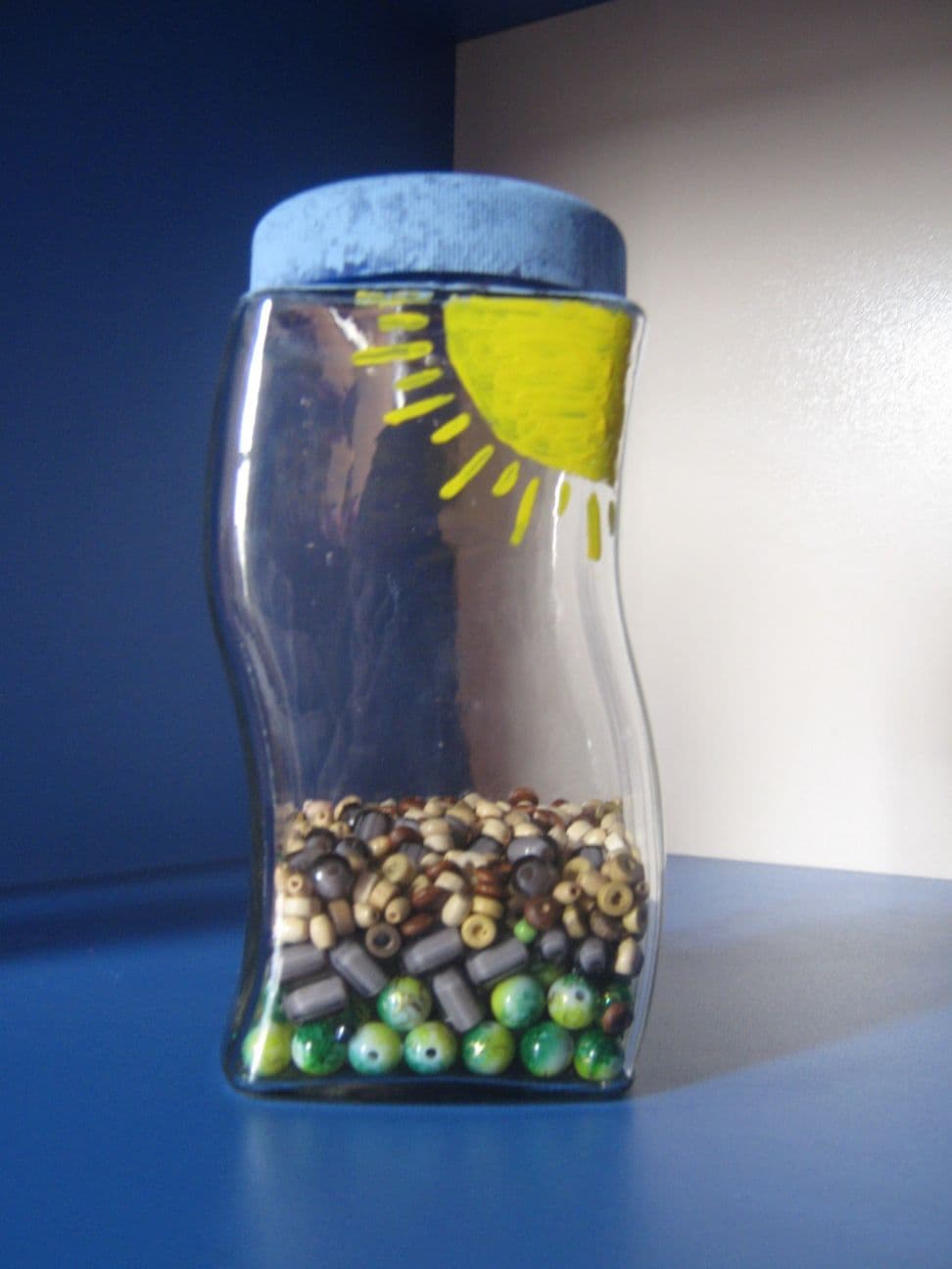 Lindo adorno reciclado, enviado por Martha