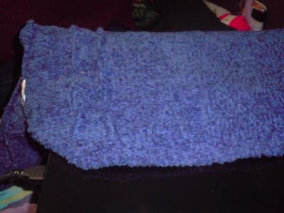 Bolsos con jerseys recicladas, enviados por Esther