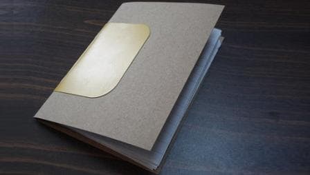 Libreta Cosida Artesanal, enviada por Flo