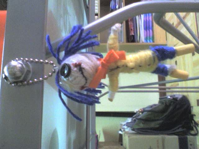 Llaveros de lana, enviados por Nessi