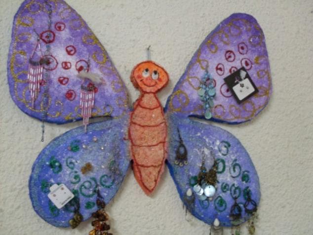 Mariposa porta aros, enviada por Jesica