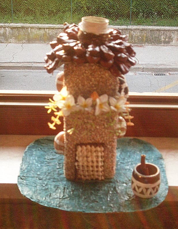 Casita de reciclaje, enviada por Mercedes