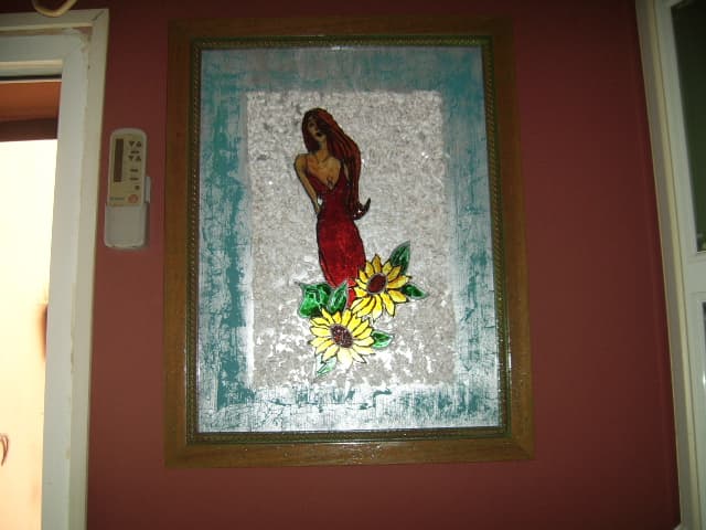 Vidrios pintados con plomo, enviados por Celia