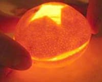 Sencillos portavelas con cáscaras de frutas, enviados por Melina