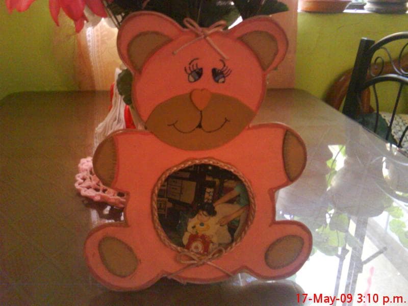 Osito en portarretratos, enviado por Marilu