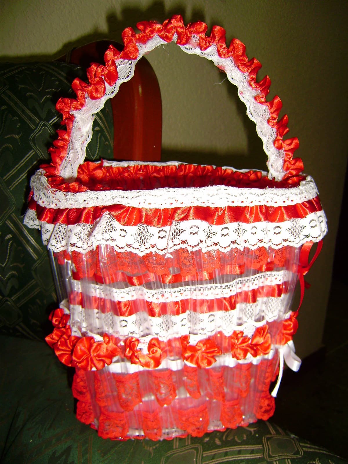 Cesta con pitillos, enviada por Ledys