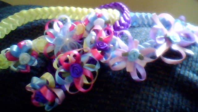 Accesorios con cintas, enviadas por Marggie