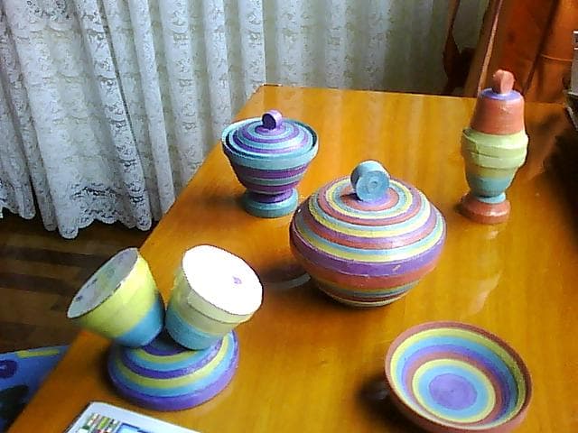 Cómo hacer un joyero con serpentinas, por Maite