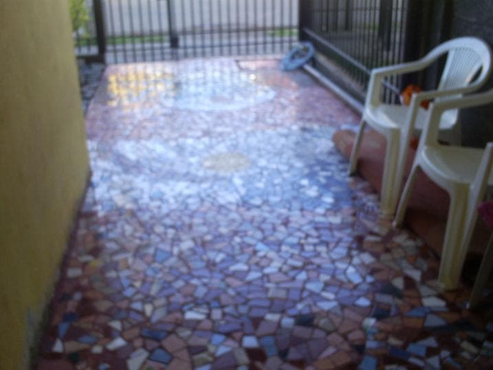 Piso de mosaico, por Patricia