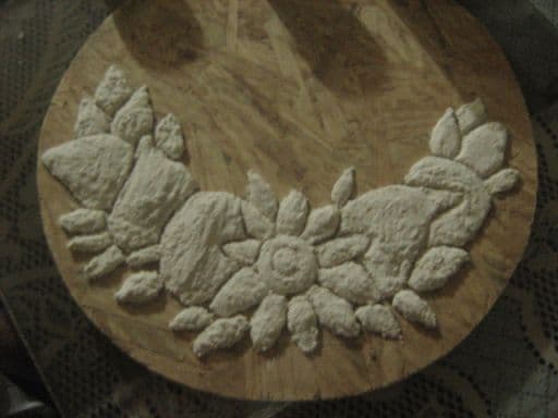 Reloj artesanal con cascara de huevo, enviado por Munira