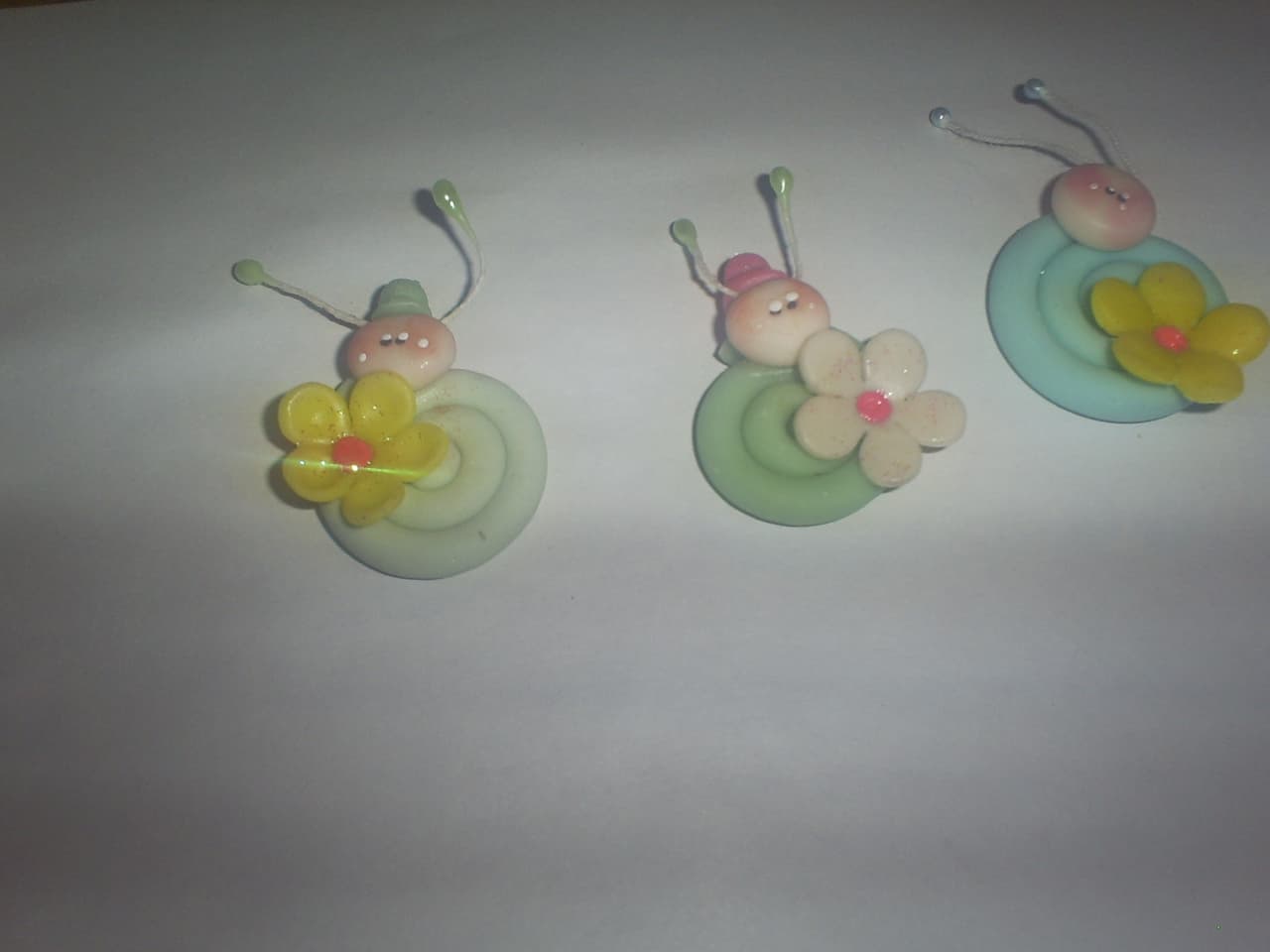 Caracoles para souvenirs, enviados por Mónica