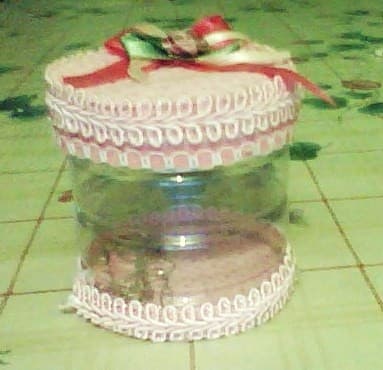 Joyero de botella plástica, enviadas por Eliana