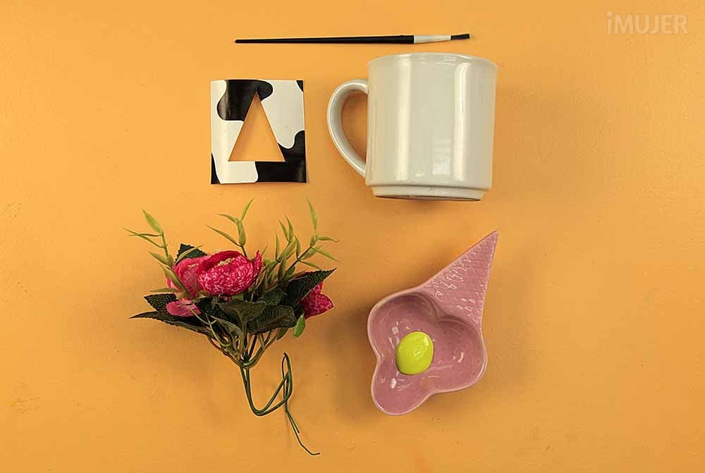 Tazas de flores