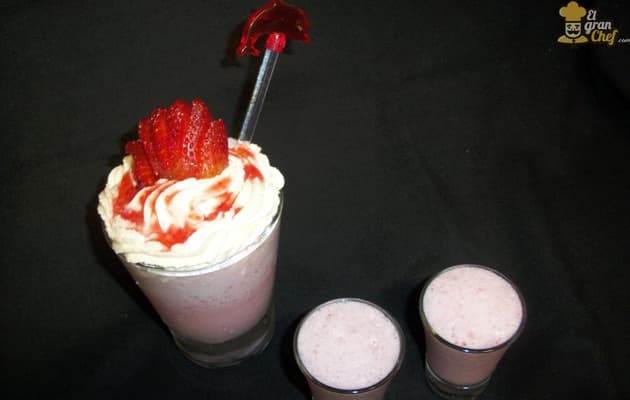 Cómo hacer milkshake de fresa
