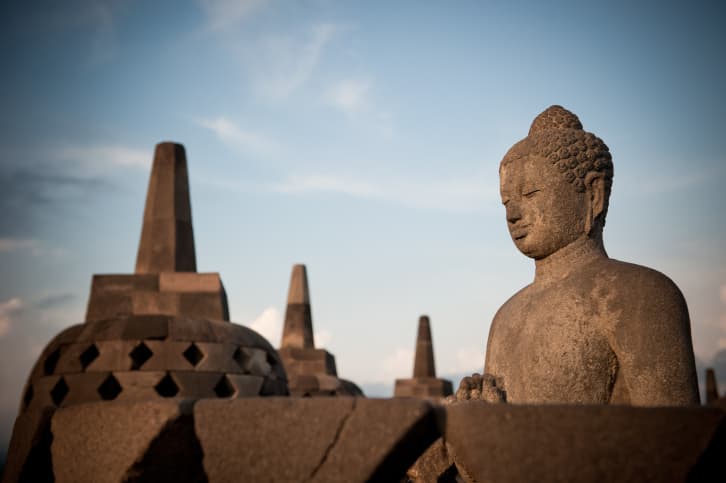 El templo de Borobudur en Indonesia