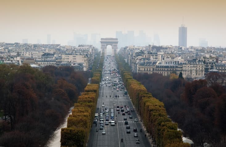El arco del triunfo de París