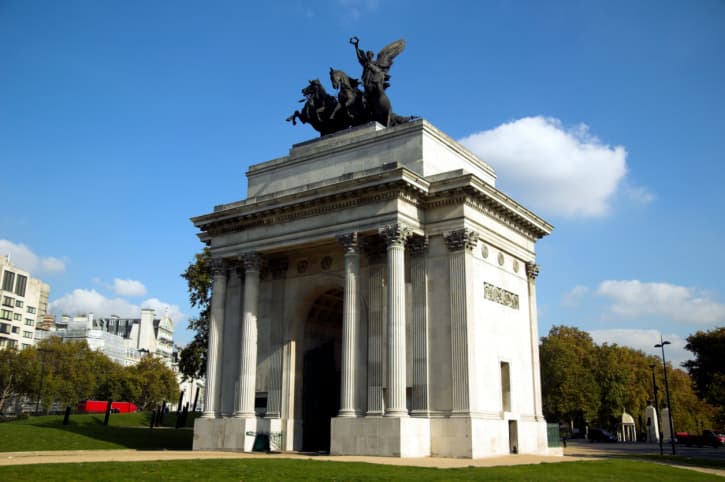 El arco de Wellington de Londres