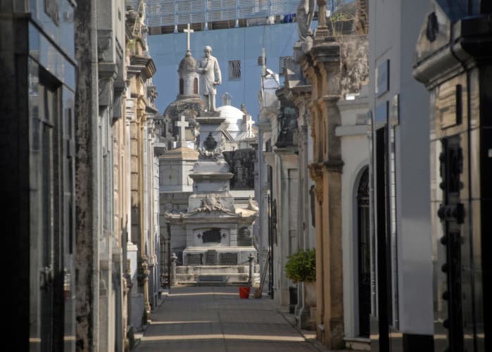 El prestigioso cementerio de La Recoleta